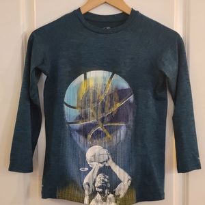 Boys Long Sleeve Performance Material T-Shirt